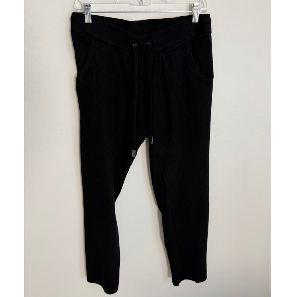 Chico's Knit Black cropped pants size medium